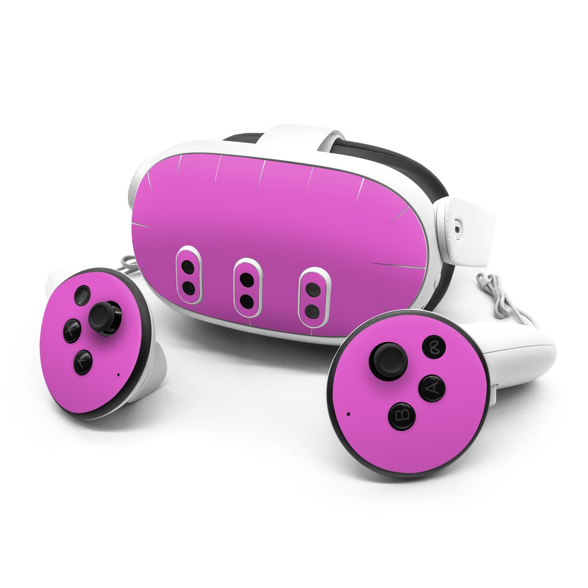 Meta Quest 3 Series Skin design of Violet, Pink, Purple, Red, Lilac, Magenta, Blue, Lavender, Text, Sky, with pink colors