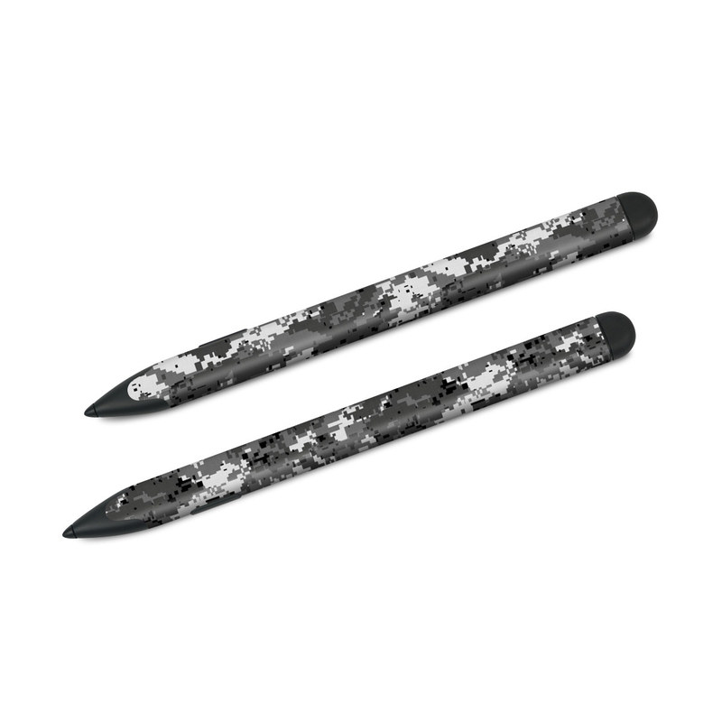 Microsoft Surface Slim Pen Skin design of Military camouflage, Pattern, Camouflage, Design, Uniform, Metal, Black-and-white with black, gray colors