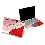 Abstract Red Microsoft Surface Book Series Skin