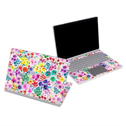 Artful Little Flowers Microsoft Surface Book Series Skin