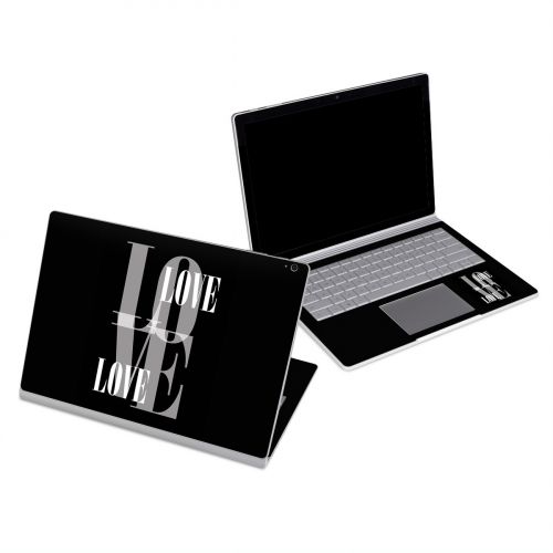 Black Love Microsoft Surface Book Series Skin
