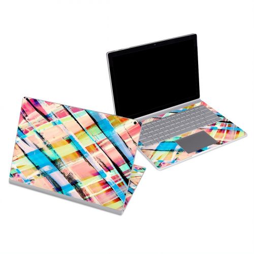 Check Stripe Microsoft Surface Book Series Skin