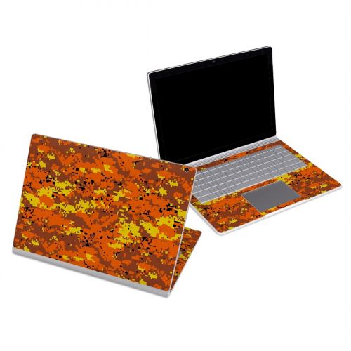Digital Orange Camo Microsoft Surface Book Series Skin