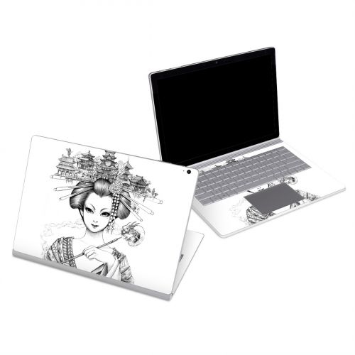 Geisha Sketch Microsoft Surface Book Series Skin