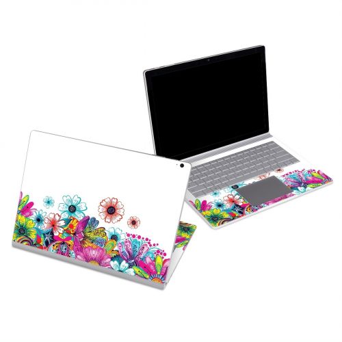 Intense Flowers Microsoft Surface Book Series Skin