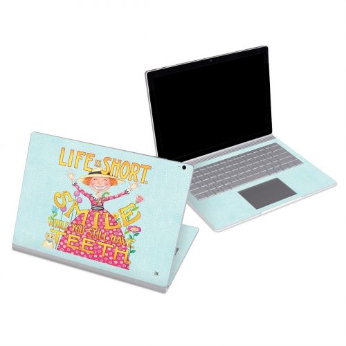 Life is Short Microsoft Surface Book Series Skin