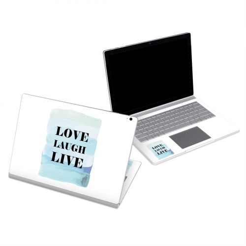 Love Laugh Live Microsoft Surface Book Series Skin