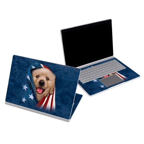 Patriotic Retriever Microsoft Surface Book Series Skin