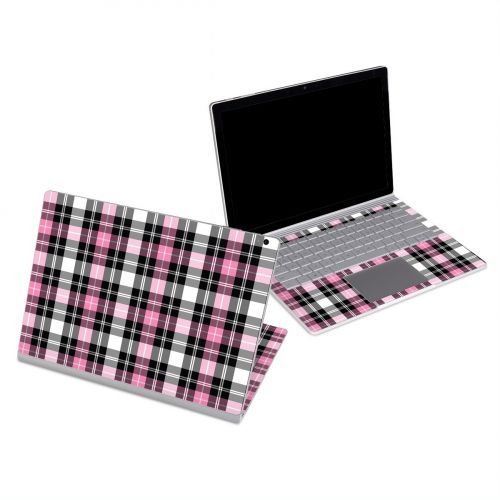 Pink Plaid Microsoft Surface Book Series Skin