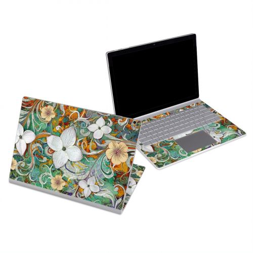 Sangria Flora Microsoft Surface Book Series Skin