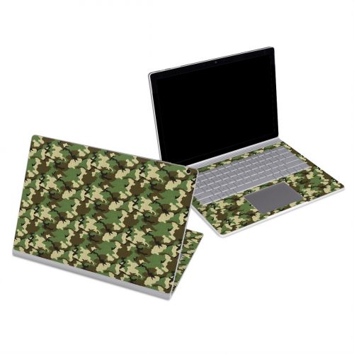 Woodland Camo Microsoft Surface Book Series Skin