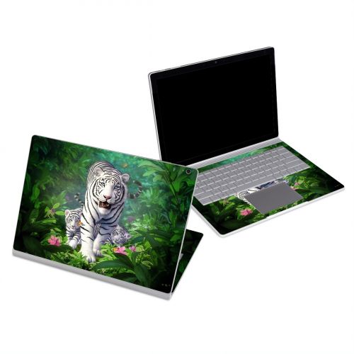 White Tigers Microsoft Surface Book Series Skin