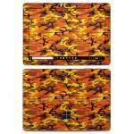 Orange Camo Microsoft Surface Go Skin