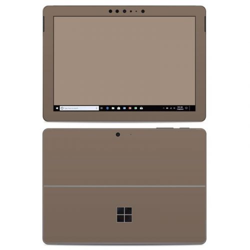 Solid State Flat Dark Earth Microsoft Surface Go Skin
