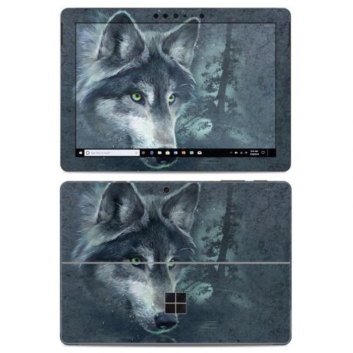 Wolf Reflection Microsoft Surface Go Skin