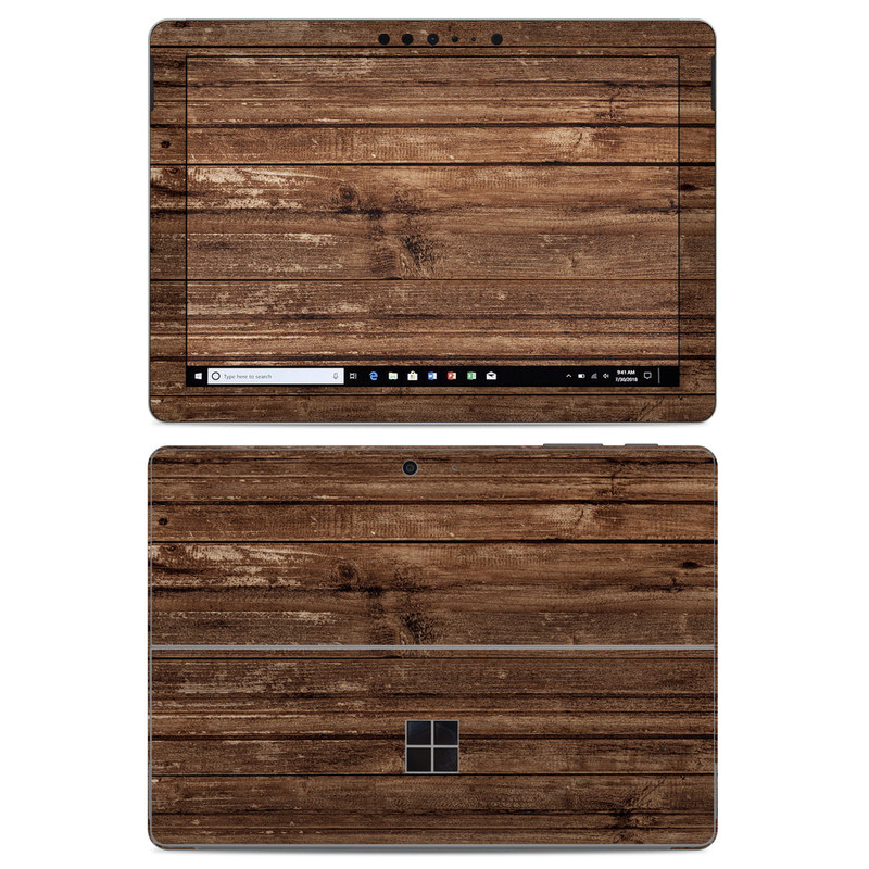 Stripped Wood Microsoft Surface Go Skin | iStyles