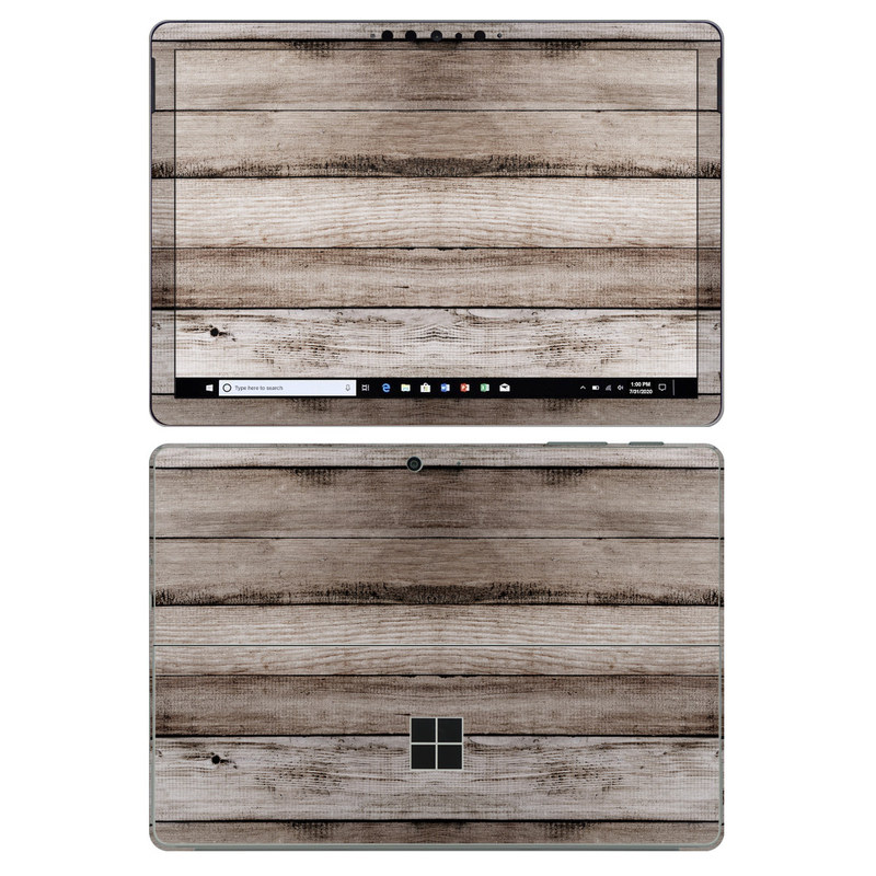 Microsoft Surface Go 2 Skin design of Wood, Plank, Wood stain, Hardwood, Line, Pattern, Floor, Lumber, Wood flooring, Plywood with brown, black colors