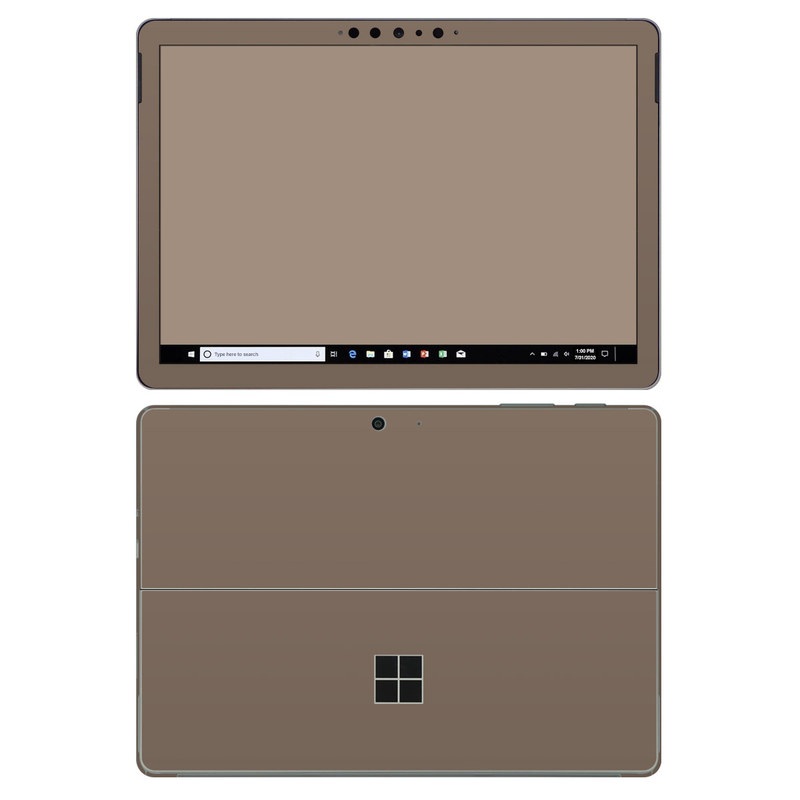 Microsoft Surface Go 2 Skin design of Brown, Text, Beige, Material property, Font, with brown colors