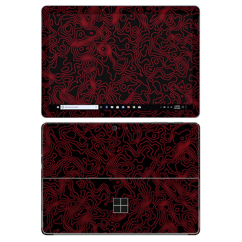 Microsoft Surface Go 2 Skin design of Pink, Art, Motif, Magenta, Font, Pattern, Symmetry, Rectangle, Circle, Electric blue with black, red colors