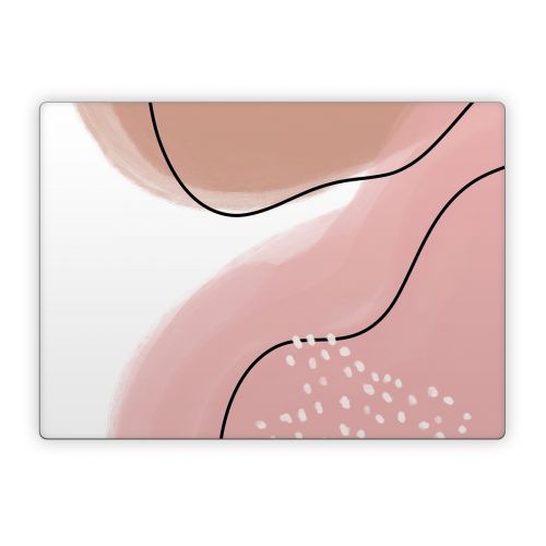Abstract Pink and Brown Microsoft Surface Laptop Series Skin