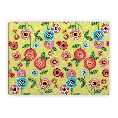 Button Flowers Microsoft Surface Laptop Series Skin