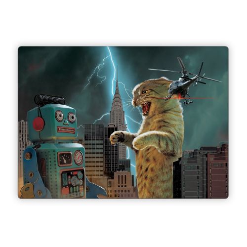 Catzilla Vs Robot Microsoft Surface Laptop Series Skin