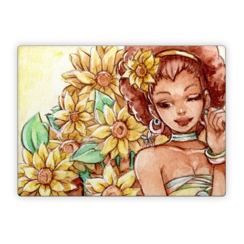 Lady Sunflower Microsoft Surface Laptop Series Skin