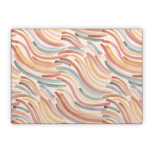 Terracotta Brushstroke Waves Microsoft Surface Laptop Series Skin