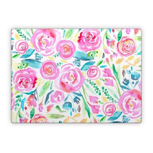 Watercolor Roses Microsoft Surface Laptop Series Skin
