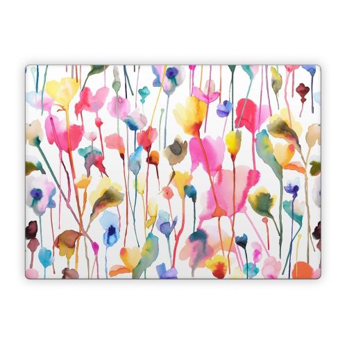 Watercolor Wild Flowers Microsoft Surface Laptop Series Skin
