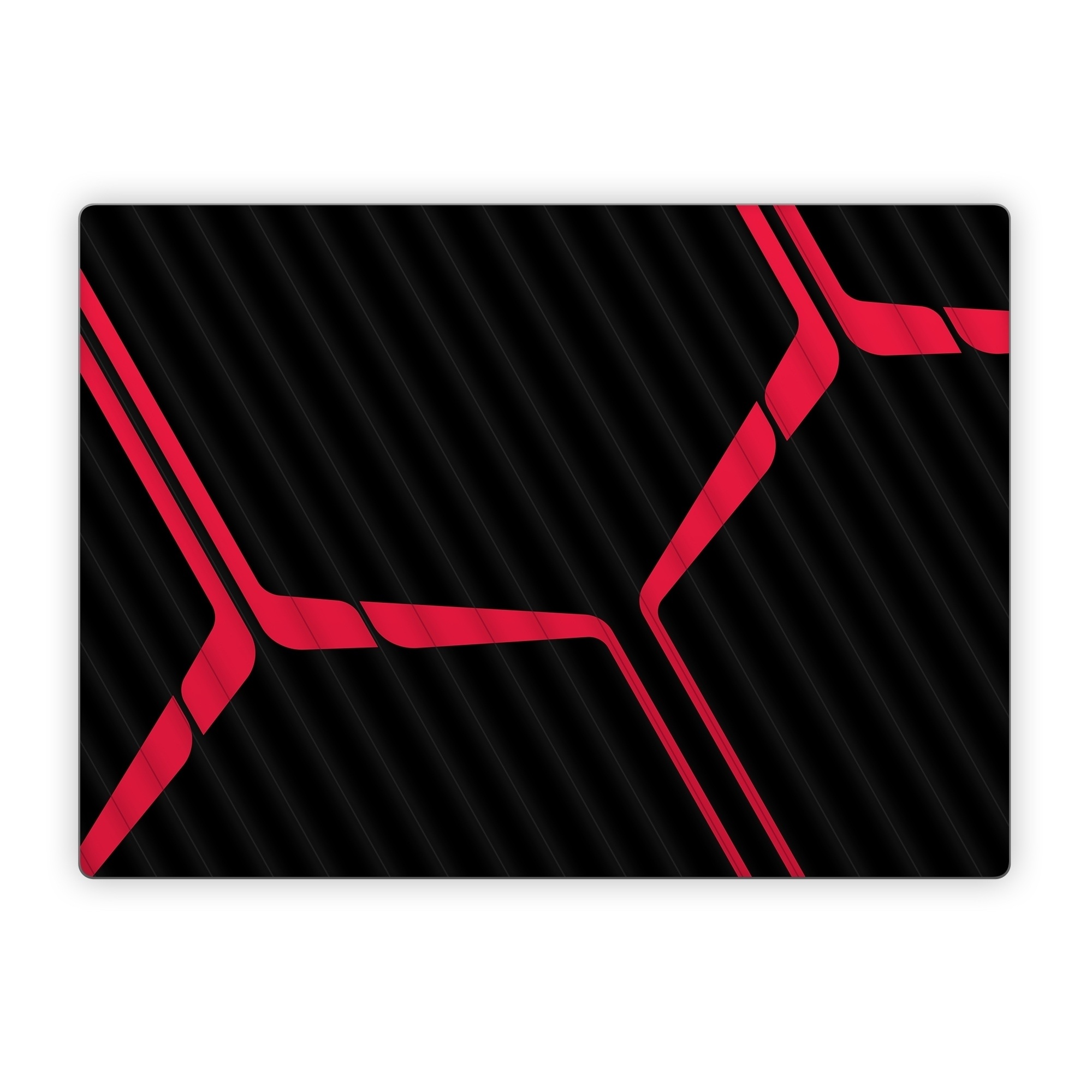 Microsoft Surface Laptop Series Skin design of Sleeve, Triangle, Font, Rectangle, Parallel, Magenta, Electric blue, Pattern, Symmetry, T-shirt, with black, red colors