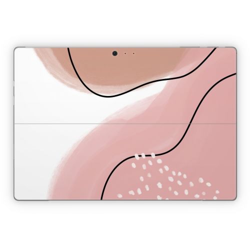 Abstract Pink and Brown Microsoft Surface Pro Series Skin