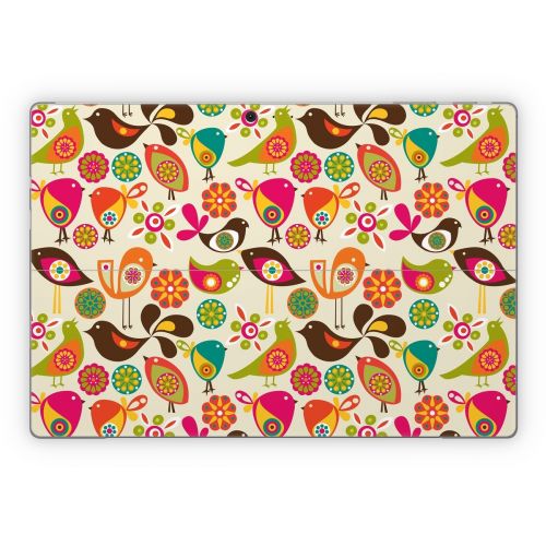 Bird Flowers Microsoft Surface Pro Series Skin