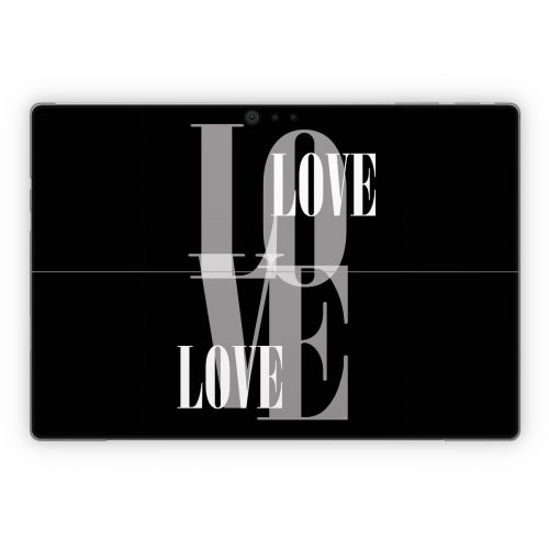 Black Love Microsoft Surface Pro Series Skin