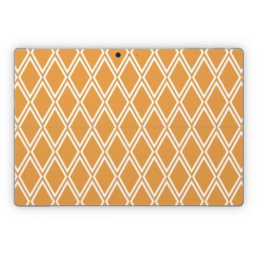 Orange Checks Microsoft Surface Pro Series Skin