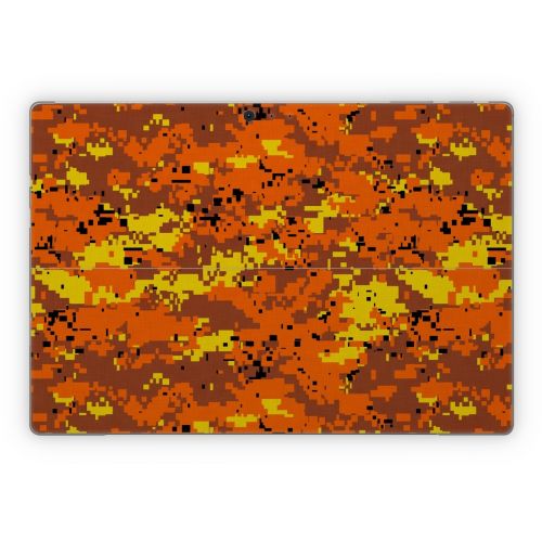 Digital Orange Camo Microsoft Surface Pro Series Skin