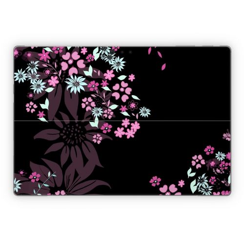 Dark Flowers Microsoft Surface Pro Series Skin