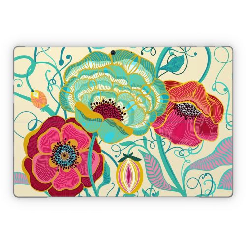 Golden Flowers Microsoft Surface Pro Series Skin