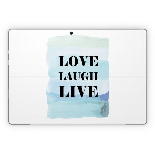 Love Laugh Live Microsoft Surface Pro Series Skin