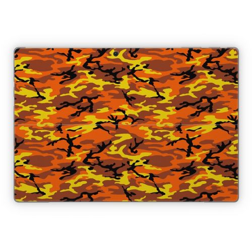 Orange Camo Microsoft Surface Pro Series Skin