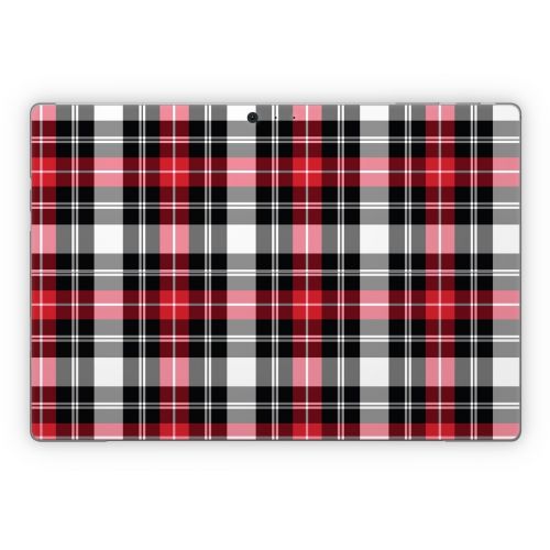 Red Plaid Microsoft Surface Pro Series Skin
