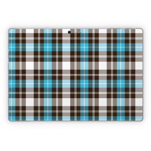 Turquoise Plaid Microsoft Surface Pro Series Skin