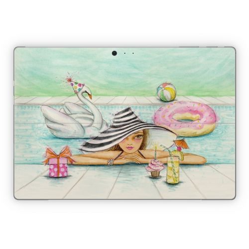 Delphine at the Pool Party Microsoft Surface Pro Series Skin