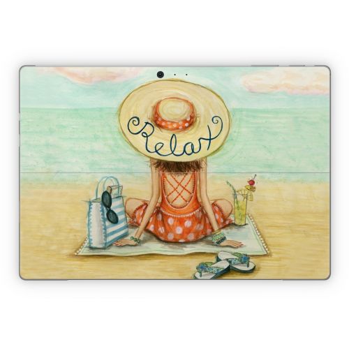 Relaxing on Beach Microsoft Surface Pro Series Skin