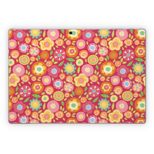 Flowers Squished Microsoft Surface Pro Series Skin