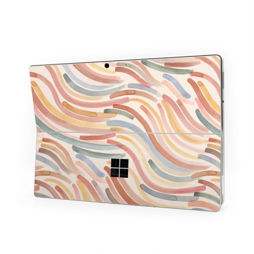 Terracotta Brushstroke Waves Microsoft Surface Pro Series Skin