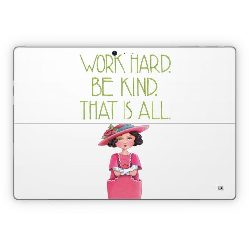 Work Hard Microsoft Surface Pro Series Skin