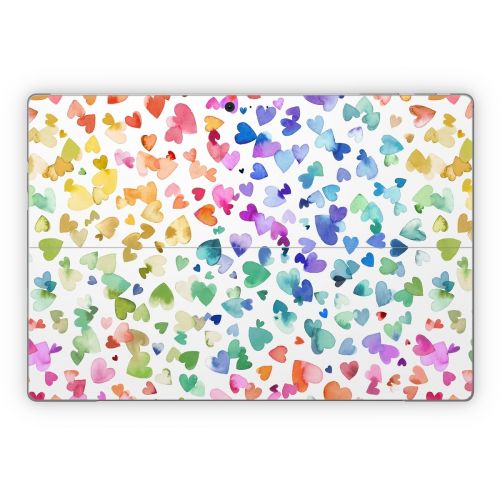 Valentines Love Hearts Microsoft Surface Pro Series Skin
