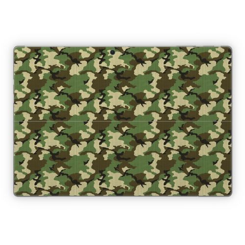 Woodland Camo Microsoft Surface Pro Series Skin