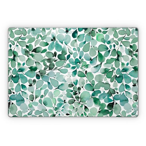 Watercolor Eucalyptus Leaves Microsoft Surface Pro Series Skin